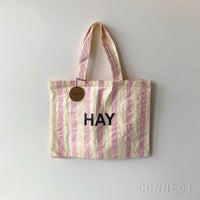 【アウトレット】HAY（ヘイ） / CANDY STRIPE SHOPPER（キャンディ ストライプ ショッパー） / Mサイズ / レッド＆イエロー