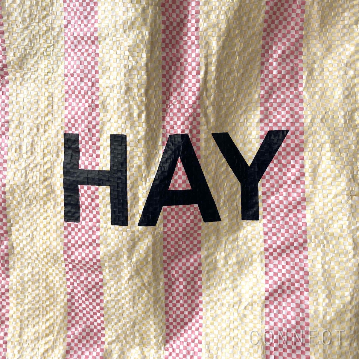 【アウトレット】HAY（ヘイ） / CANDY STRIPE SHOPPER（キャンディ ストライプ ショッパー） / Mサイズ / レッド＆イエロー