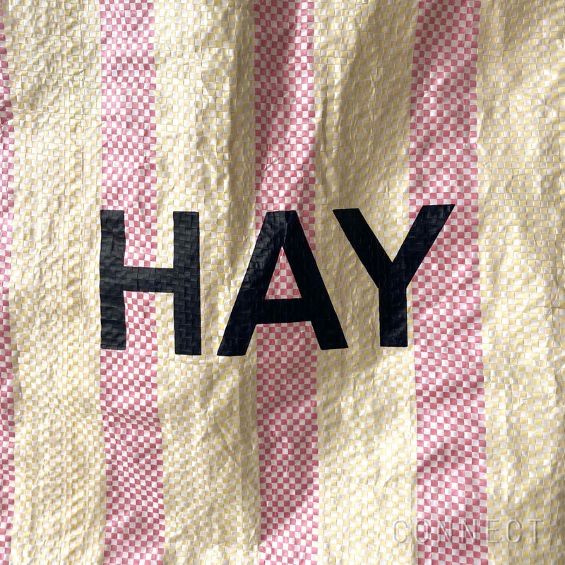 【アウトレット】HAY（ヘイ） / CANDY STRIPE SHOPPER（キャンディ ストライプ ショッパー） / Mサイズ / レッド＆イエロー
