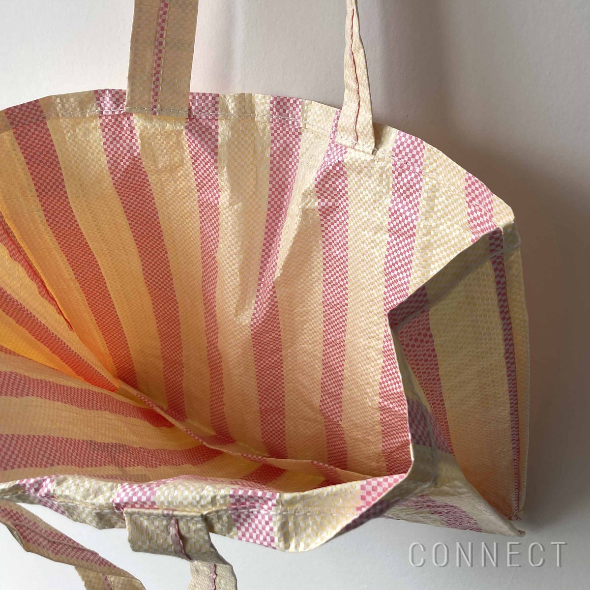 【アウトレット】HAY（ヘイ） / CANDY STRIPE SHOPPER（キャンディ ストライプ ショッパー） / Mサイズ / レッド＆イエロー