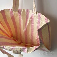 【アウトレット】HAY（ヘイ） / CANDY STRIPE SHOPPER（キャンディ ストライプ ショッパー） / Mサイズ / レッド＆イエロー