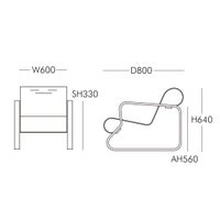 Artek（アルテック） / Armchair 41 （アームチェア 41） / Paimio（パイミオ） / バーチ材・ナチュラルラッカー仕上げ / 座面・全2色 / チェア