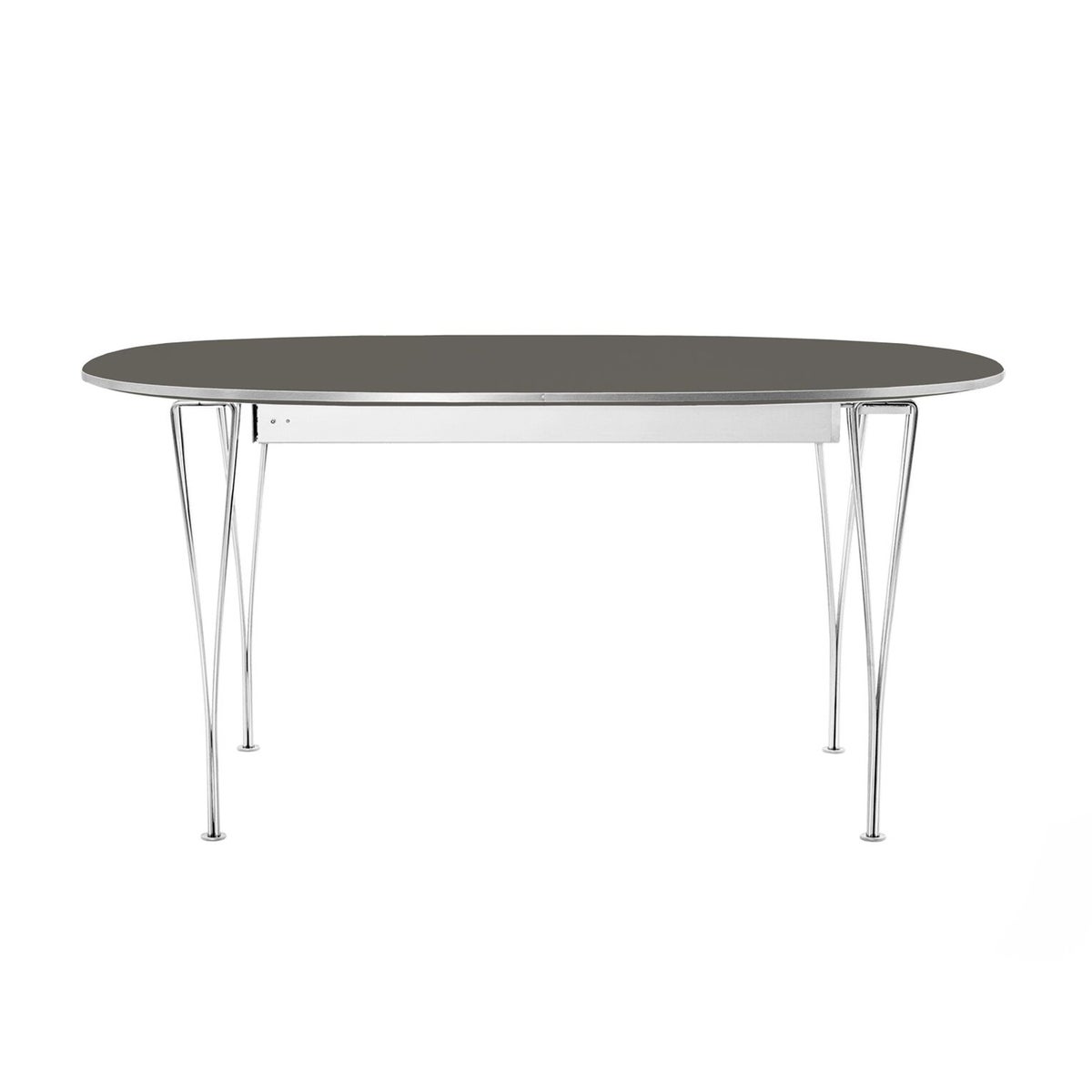 FRITZ HANSEN（フリッツ・ハンセン） / TABLE SERIES（テーブルシリーズ）B620 / スーパー楕円テーブル / グレー / クローム脚