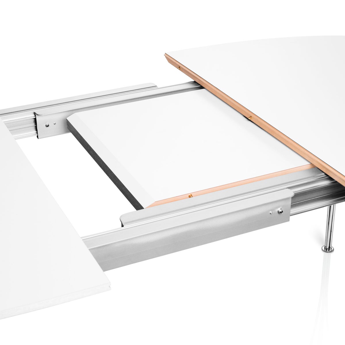 FRITZ HANSEN（フリッツ・ハンセン） / TABLE SERIES（テーブルシリーズ）B620 / スーパー楕円テーブル / ホワイト / クローム脚