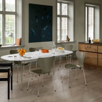 FRITZ HANSEN（フリッツ・ハンセン） / TABLE SERIES（テーブルシリーズ）B620 / スーパー楕円テーブル / ホワイト / クローム脚