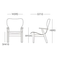 Artek（アルテック） / DOMUS LOUNGE CHAIRS（ドムスラウンジチェア） / バーチ材 / ブラック ラッカー / チェア