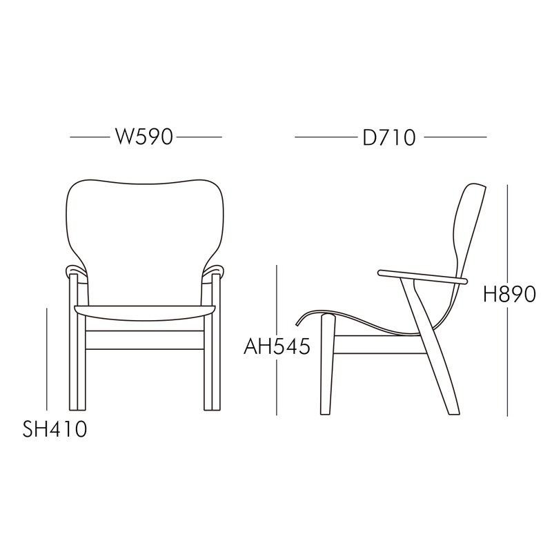 Artek（アルテック） / DOMUS LOUNGE CHAIRS（ドムスラウンジチェア） / バーチ材 / ブラック ラッカー / チェア
