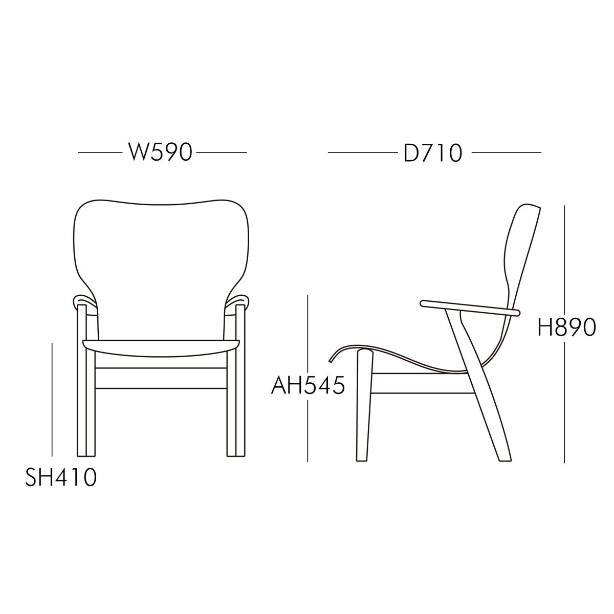 Artek（アルテック） / DOMUS LOUNGE CHAIRS（ドムスラウンジチェア） / バーチ材 / ハニー ステイン / チェア