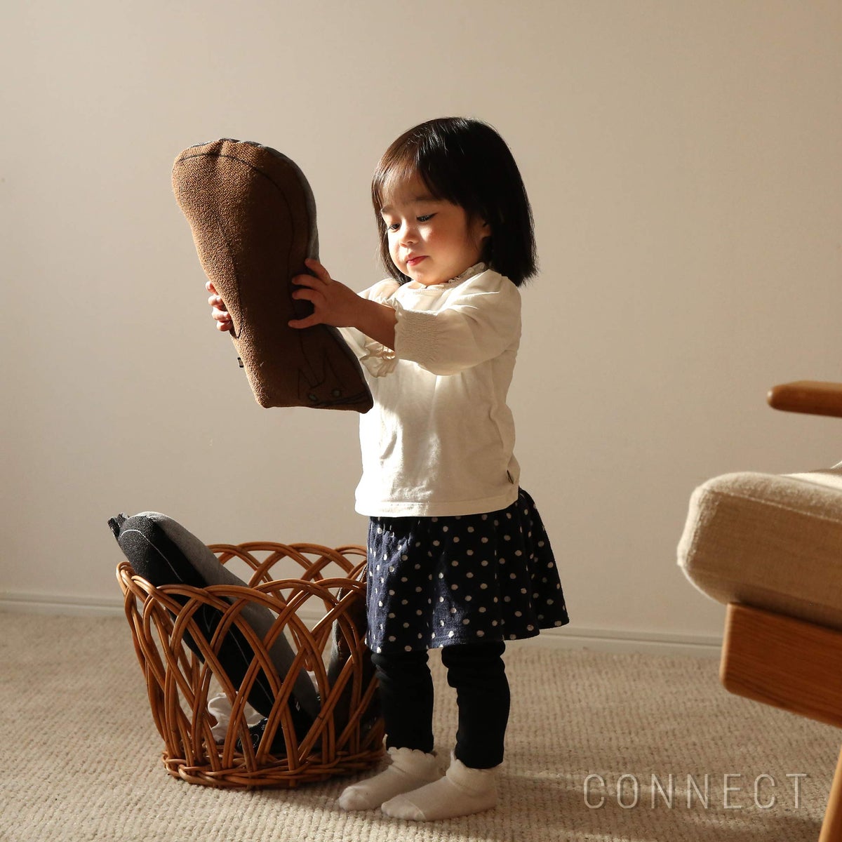 MELLEM（メレム） / 山口一郎 / Kvadrat（クヴァドラ） / Levende（レベンデ） / Kat（キャット） / Vidar（ヴィダー）× Maple（メープル） / ブラウン / Lサイズ / オブジェ