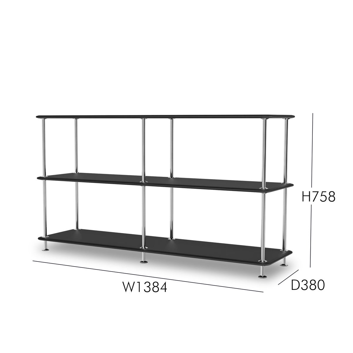 Montana（モンタナ） / Free（フリー）220000 / シェルフ / Black x Chrome