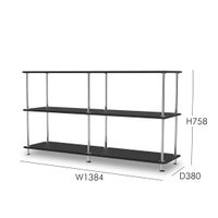 Montana（モンタナ） / Free（フリー）220000 / シェルフ / Black x Chrome