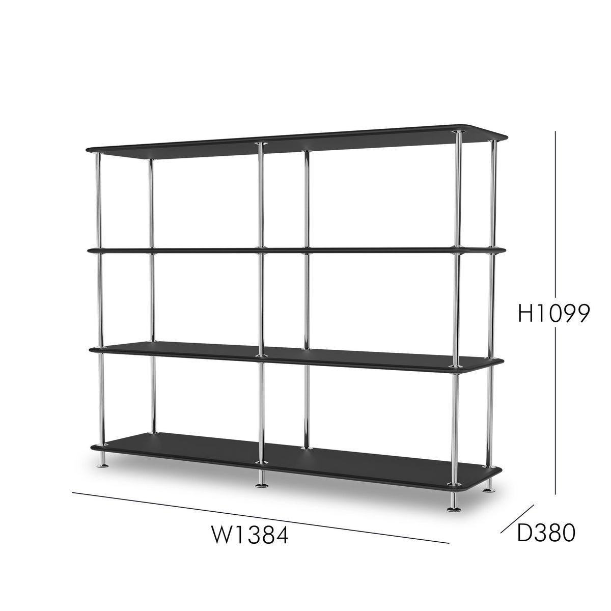 Montana（モンタナ） / Free（フリー）330000 / シェルフ / Black x Chrome