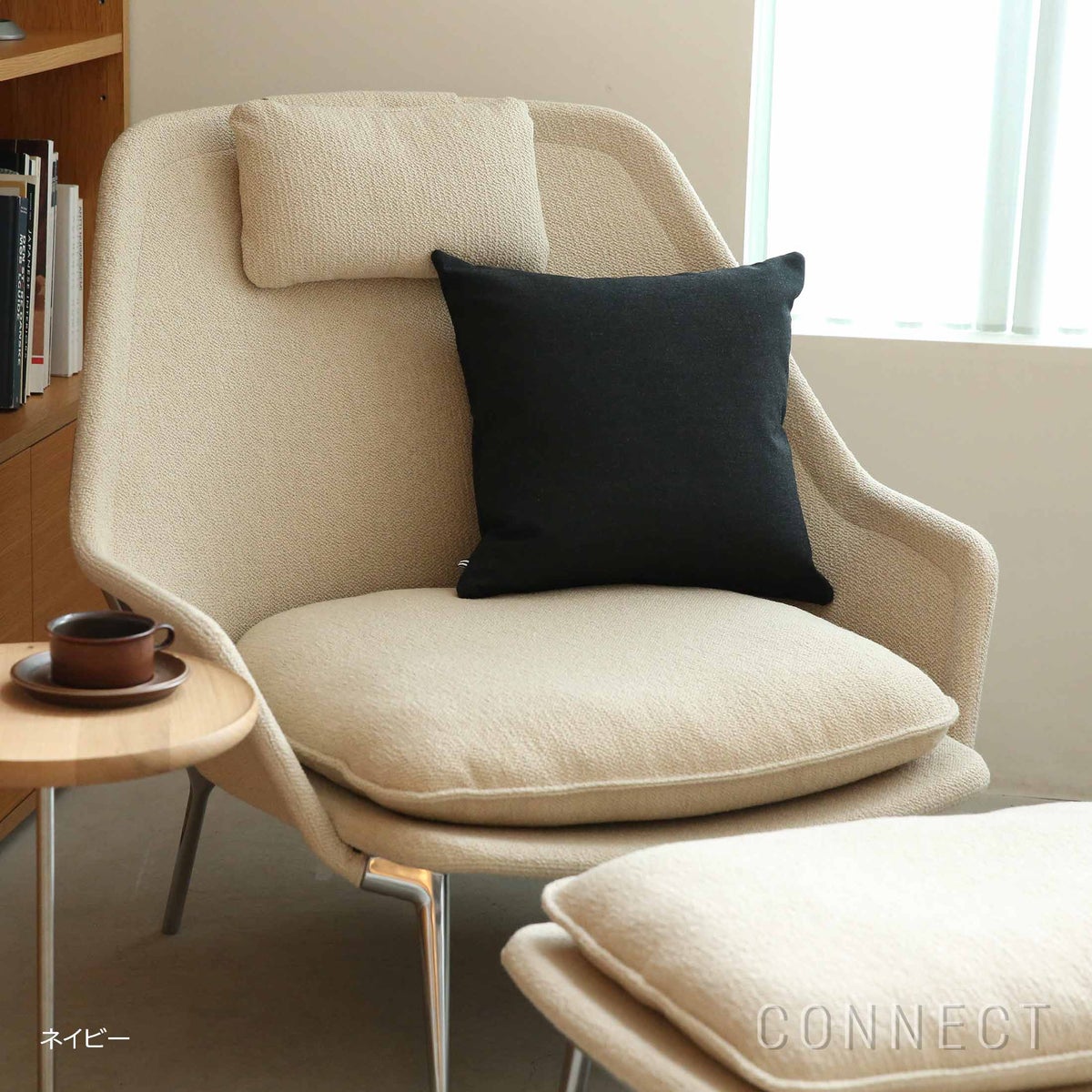 MELLEM（メレム） / Kvadrat/Raf Simons（クヴァドラ/ラフ・シモンズ） / フェザークッション 45×45cm /  Atom（アトム）× Remix Screen（リミックス スクリーン） / 中材入り / 全2色