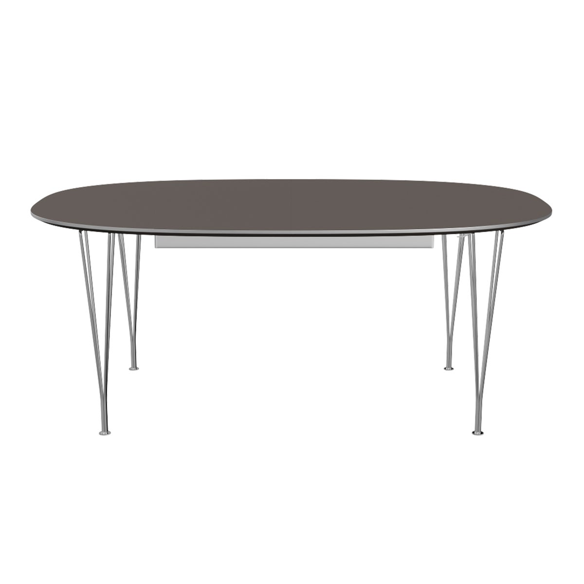 FRITZ HANSEN（フリッツ・ハンセン） / TABLE SERIES（テーブルシリーズ）B619 / スーパー楕円テーブル / グレー / クローム脚