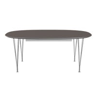 FRITZ HANSEN（フリッツ・ハンセン） / TABLE SERIES（テーブルシリーズ）B619 / スーパー楕円テーブル / グレー / クローム脚