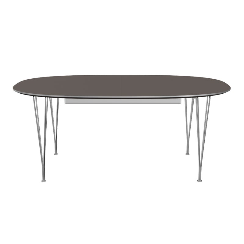 FRITZ HANSEN（フリッツ・ハンセン） / TABLE SERIES（テーブルシリーズ）B619 / スーパー楕円テーブル / グレー / クローム脚