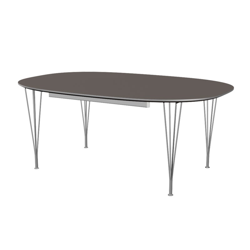 FRITZ HANSEN（フリッツ・ハンセン） / TABLE SERIES（テーブルシリーズ）B619 / スーパー楕円テーブル / グレー / クローム脚