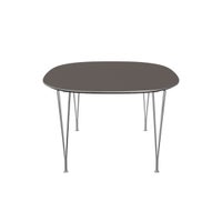 FRITZ HANSEN（フリッツ・ハンセン） / TABLE SERIES（テーブルシリーズ）B619 / スーパー楕円テーブル / グレー / クローム脚