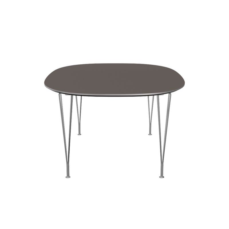 FRITZ HANSEN（フリッツ・ハンセン） / TABLE SERIES（テーブルシリーズ）B619 / スーパー楕円テーブル / グレー / クローム脚