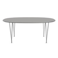 FRITZ HANSEN（フリッツ・ハンセン） / TABLE SERIES（テーブルシリーズ）B613 / スーパー楕円テーブル / グレーエフェソ / クローム脚