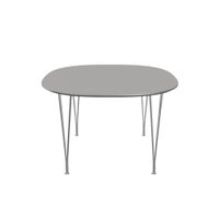FRITZ HANSEN（フリッツ・ハンセン） / TABLE SERIES（テーブルシリーズ）B613 / スーパー楕円テーブル / グレーエフェソ / クローム脚