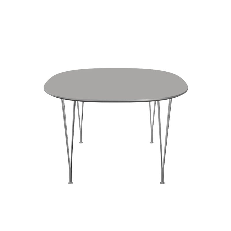 FRITZ HANSEN（フリッツ・ハンセン） / TABLE SERIES（テーブルシリーズ）B613 / スーパー楕円テーブル / グレーエフェソ / クローム脚