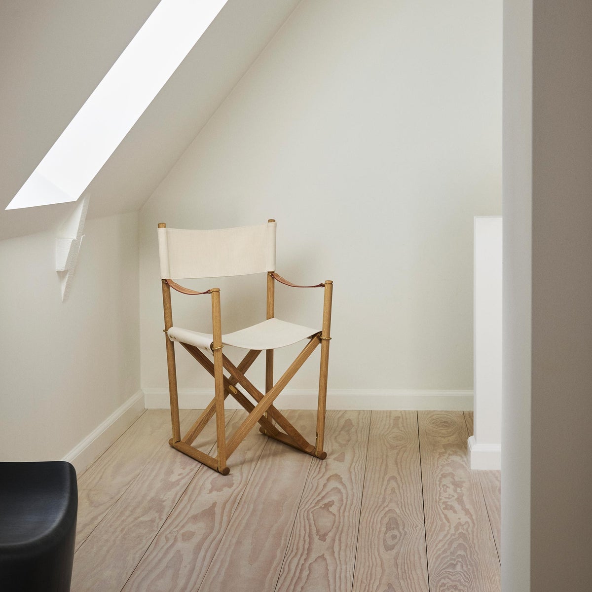 FREDERICIA（フレデリシア） / MK16 Folding Chair（フォールディングチェア） / Model 6016 / オーク材・オイル仕上げ / コットンキャンバス / オフホワイト