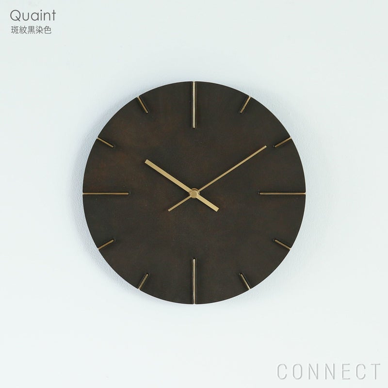 Lemnos（レムノス） / Quaint（クエィント） / 掛け時計 / 斑紋黒染色