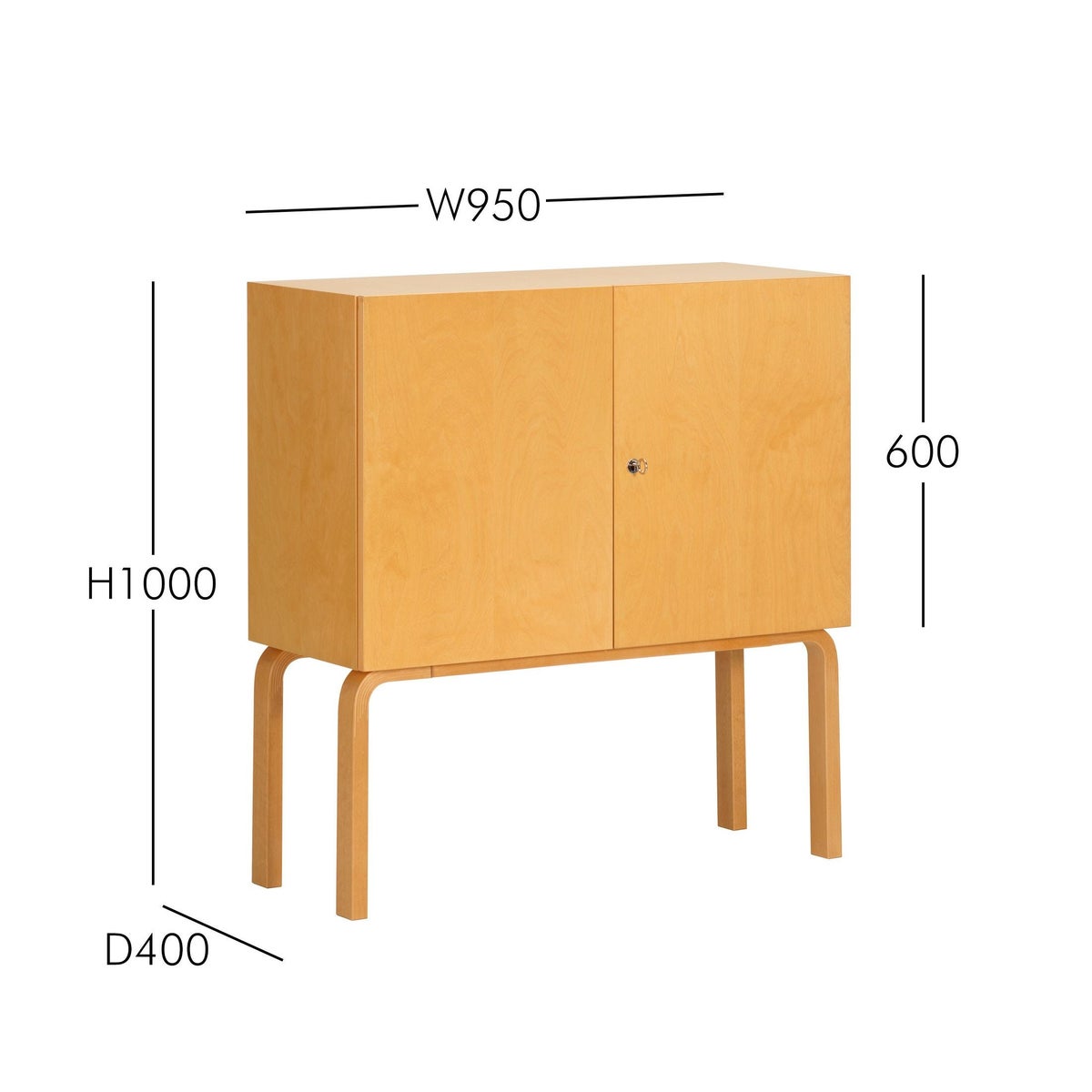 【アウトレット】Artek（アルテック） / CABINET 250（キャビネット250） / バーチ材・ハニーステイン仕上げ / 90周年 Anniversary editions