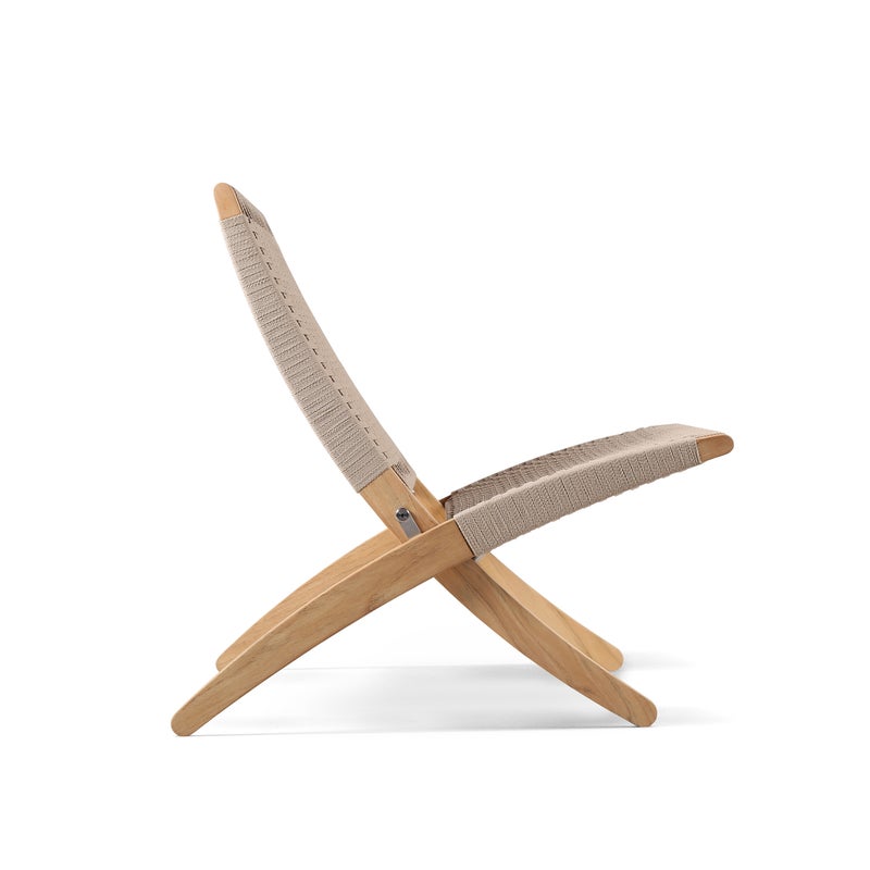 《セットB》CARL HANSEN & SON （カール・ハンセン＆サン） / MG501 キューバチェア（チーク材・無塗装・フラットロープ セサミ）2脚