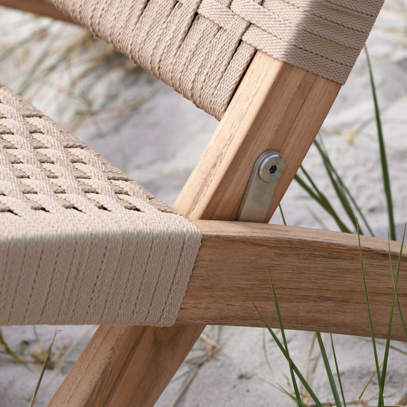 《セットB》CARL HANSEN & SON （カール・ハンセン＆サン） / MG501 キューバチェア（チーク材・無塗装・フラットロープ セサミ）2脚