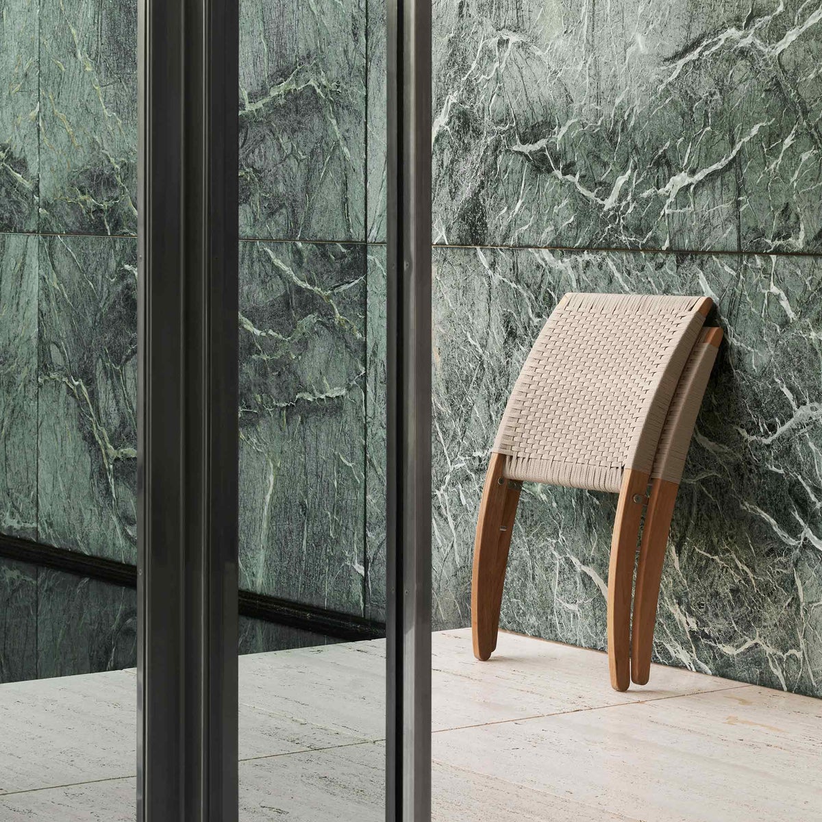 《セットB》CARL HANSEN & SON （カール・ハンセン＆サン） / MG501 キューバチェア（チーク材・無塗装・フラットロープ セサミ）2脚