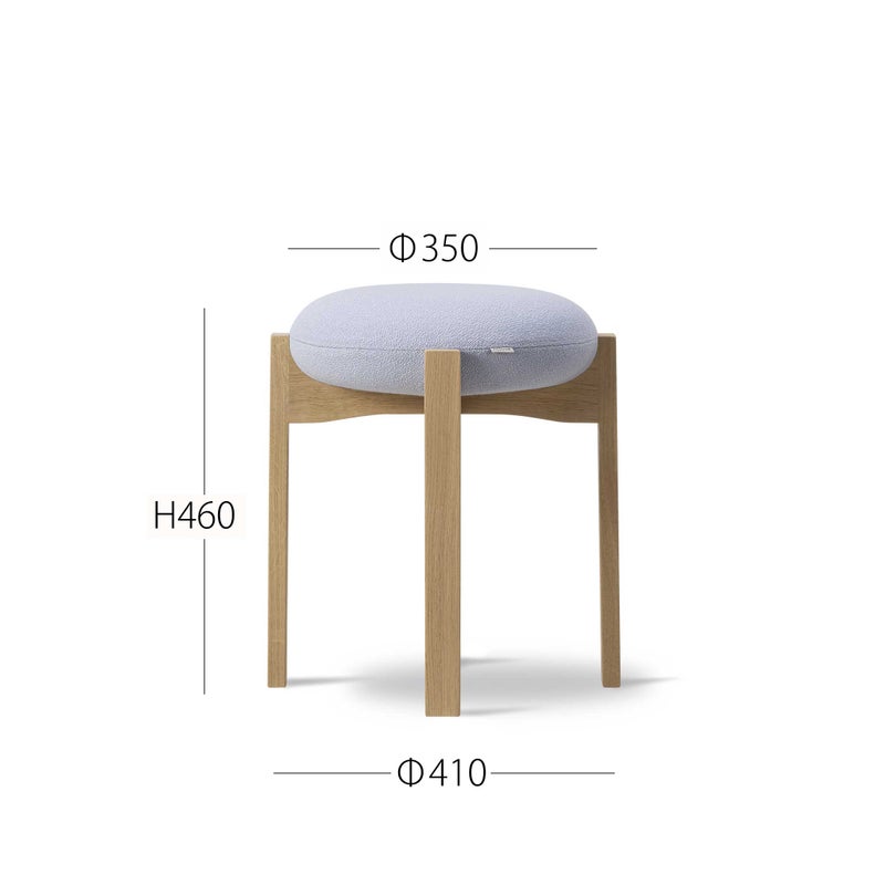 FREDERICIA（フレデリシア） / Pioneer Stool（パイオニア スツール） / Model 6830 / オーク材・ラッカー仕上げ / Vidar 723