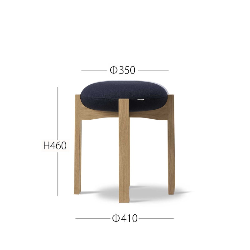 FREDERICIA（フレデリシア） / Pioneer Stool（パイオニア スツール） / Model 6830 / オーク材・ラッカー仕上げ / Vidar 786