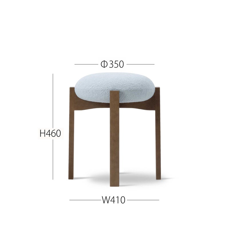 FREDERICIA（フレデリシア） / Pioneer Stool（パイオニア スツール） / Model 6830 / スモークドオーク材・ステイン仕上げ / Helia 733