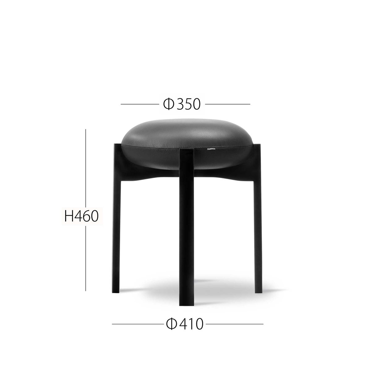 FREDERICIA（フレデリシア） / Pioneer Stool（パイオニア スツール） / Model 6830 / ビーチ材・ブラックラッカー仕上げ / Primo 88 Black