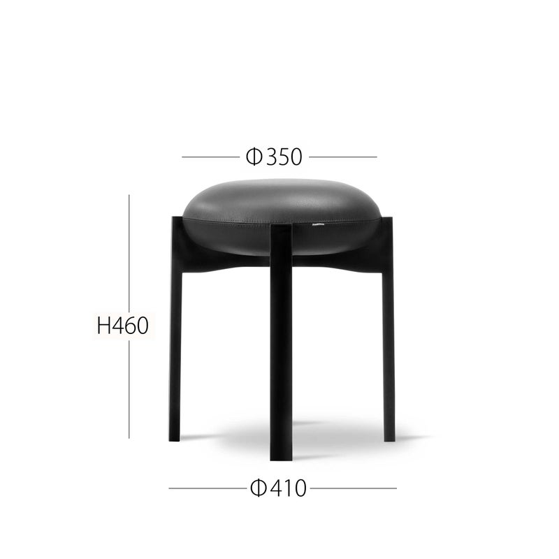 FREDERICIA（フレデリシア） / Pioneer Stool（パイオニア スツール） / Model 6830 / ビーチ材・ブラックラッカー仕上げ / Primo 88 Black