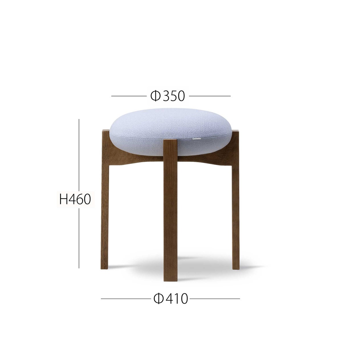 FREDERICIA（フレデリシア） / Pioneer Stool（パイオニア スツール） / Model 6830 / スモークドオーク材・ステイン仕上げ / Vidar 723