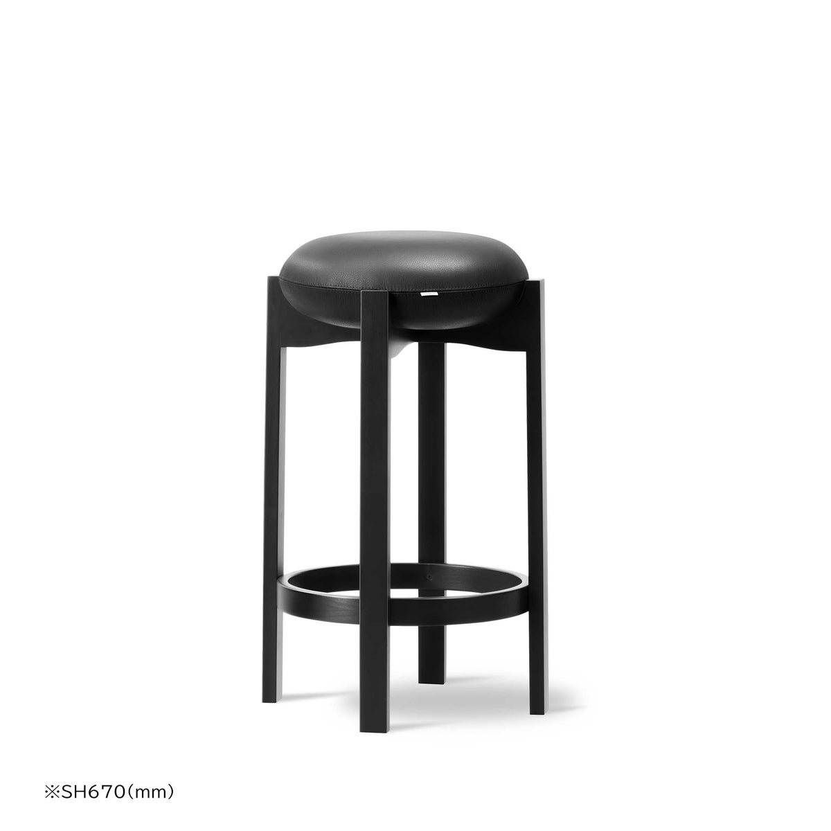 FREDERICIA（フレデリシア） / Pioneer Stool（パイオニア スツール） / Model 6831 / ビーチ材・ブラックラッカー仕上げ / Primo 88 Black