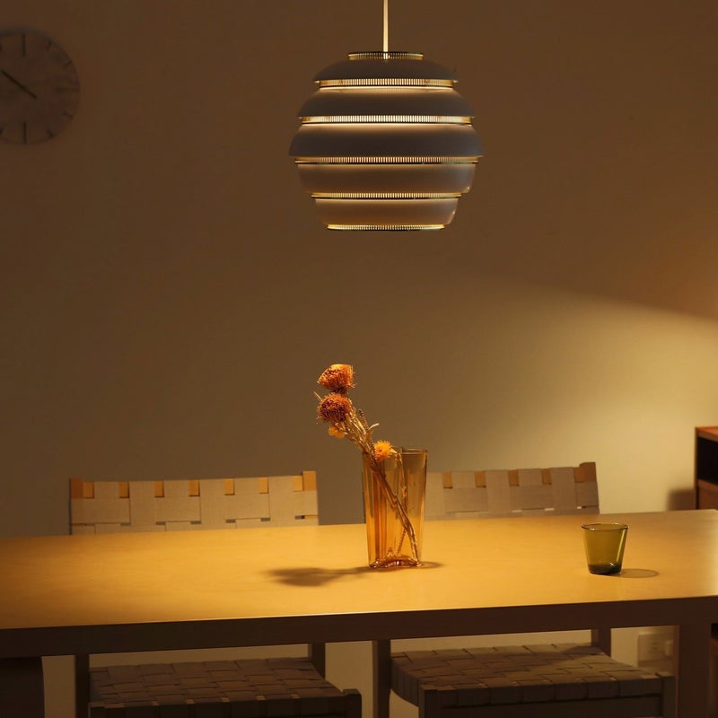 Artek（アルテック） / A331 Pendant Lamp “Beehive“（ペンダント ビーハイブ） / ホワイト×ブラス / 全長2350mm