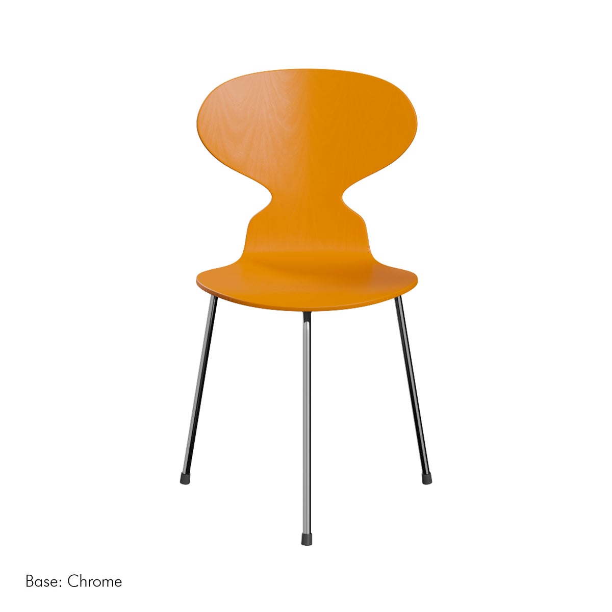 FRITZ HANSEN（フリッツ・ハンセン） / ANT（アリンコチェア） / バーントイエロー / カラードアッシュ / 3本脚 / クローム脚 / SH46cm / フェルト有