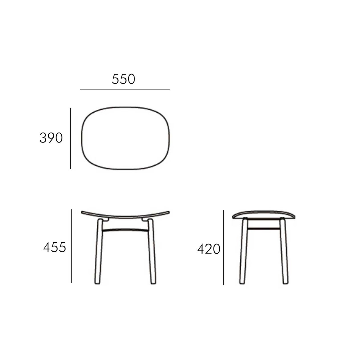 ARIAKE（アリアケ） / Saga Dining Stool（サガ ダイニング スツール） / スツール / 全6色