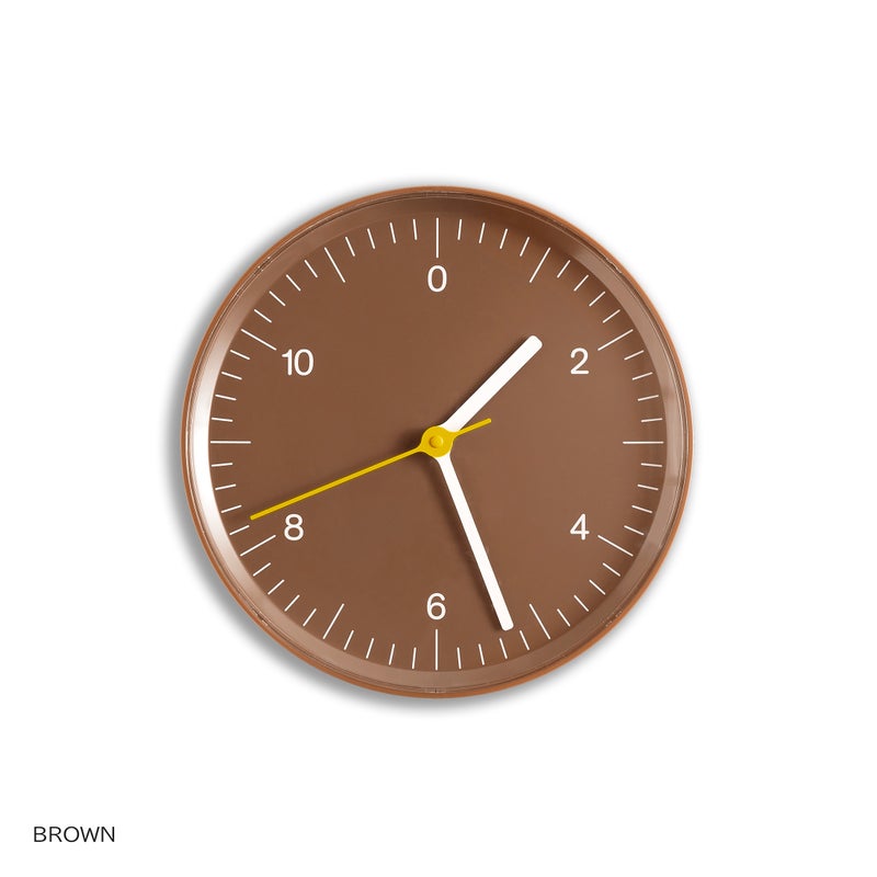 HAY（ヘイ） / WALL CLOCK（ウォールクロック） / ブラウン / 掛け時計《特典付 / クロックフック・電池》