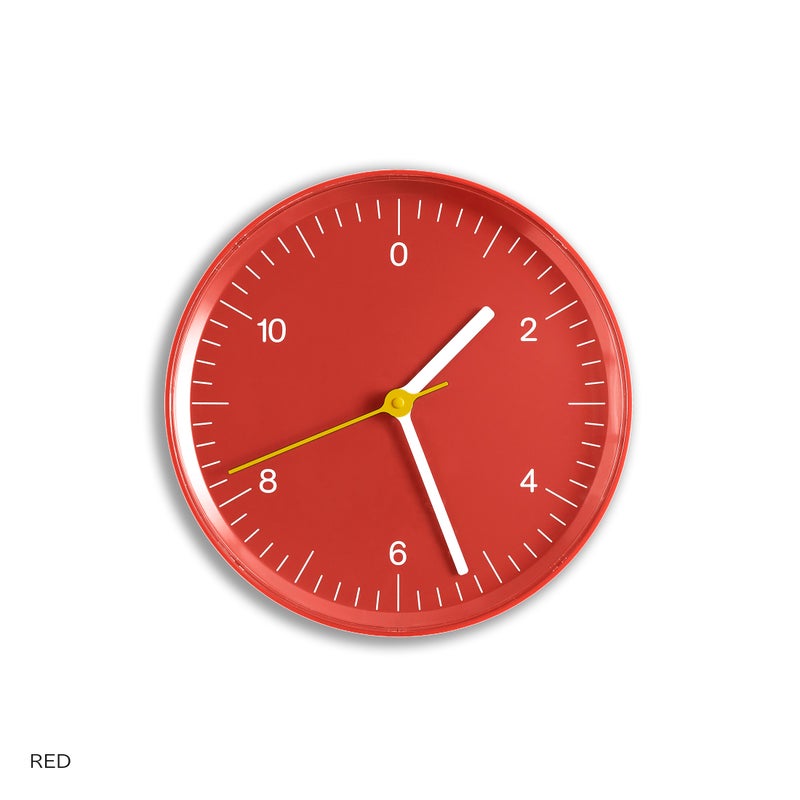HAY（ヘイ） / WALL CLOCK（ウォールクロック） / レッド / 掛け時計《特典付 / クロックフック・電池》