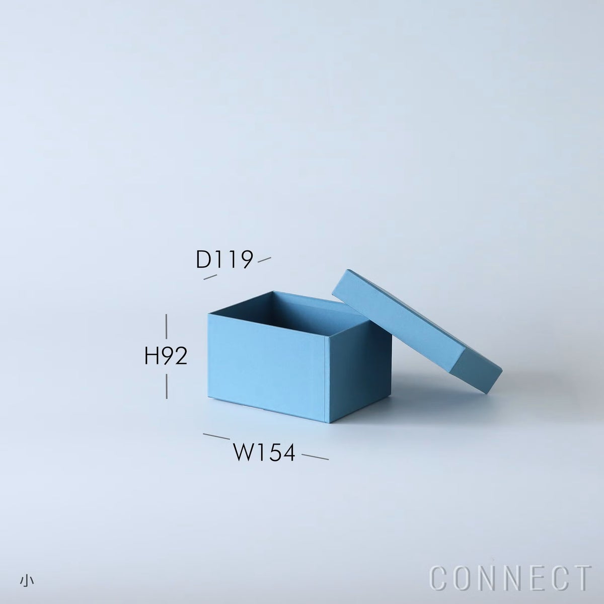 &PAPERS（アンドペーパーズ） / カラー収納BOX 3個セット「海」 / オープンシェルフ用 /CONNECT別注