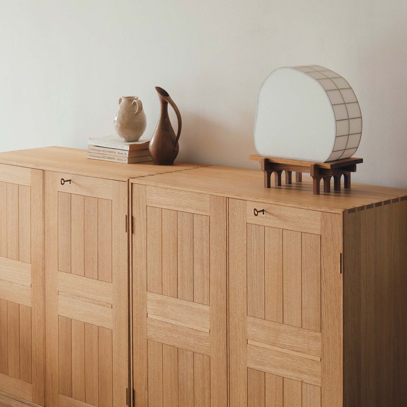 FREDERICIA（フレデリシア） / MK73 Cabinet（キャビネット） Model 6073 / MK Plinth（プリンス） Model 6090 / オーク材・オイル仕上げ / 台輪セット
