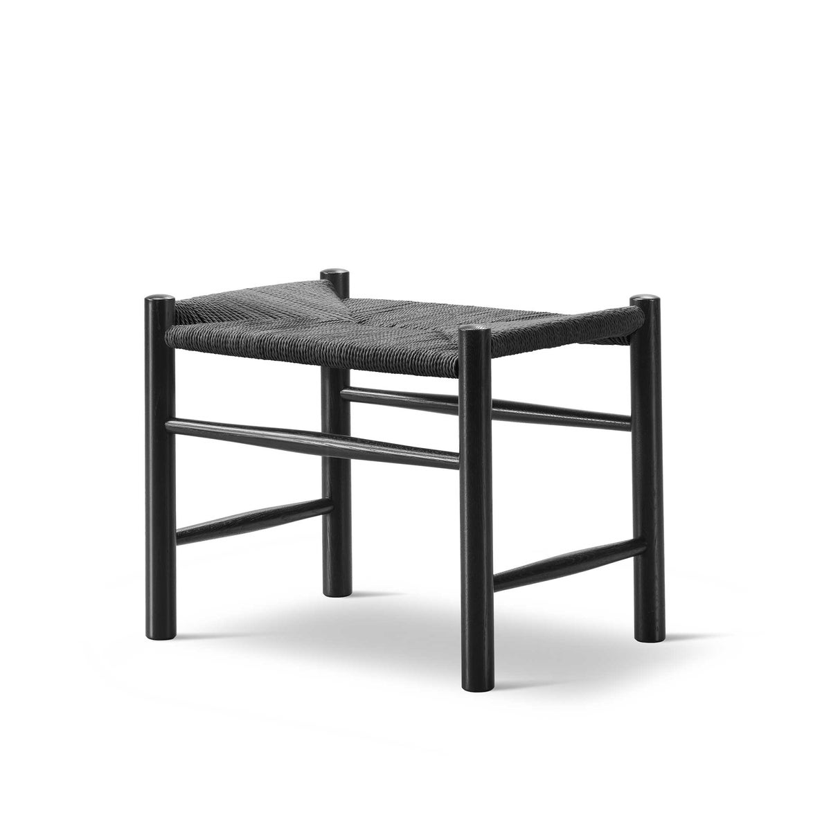 FREDERICIA（フレデリシア） / J16 Stool / Model 16002 / オーク材・ブラックラッカー仕上げ・ブラックペーパーコード / スツール