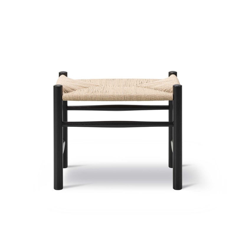 FREDERICIA（フレデリシア） / J16 Stool / Model 16002 / オーク材・ブラックラッカー仕上げ・ナチュラルペーパーコード / スツール