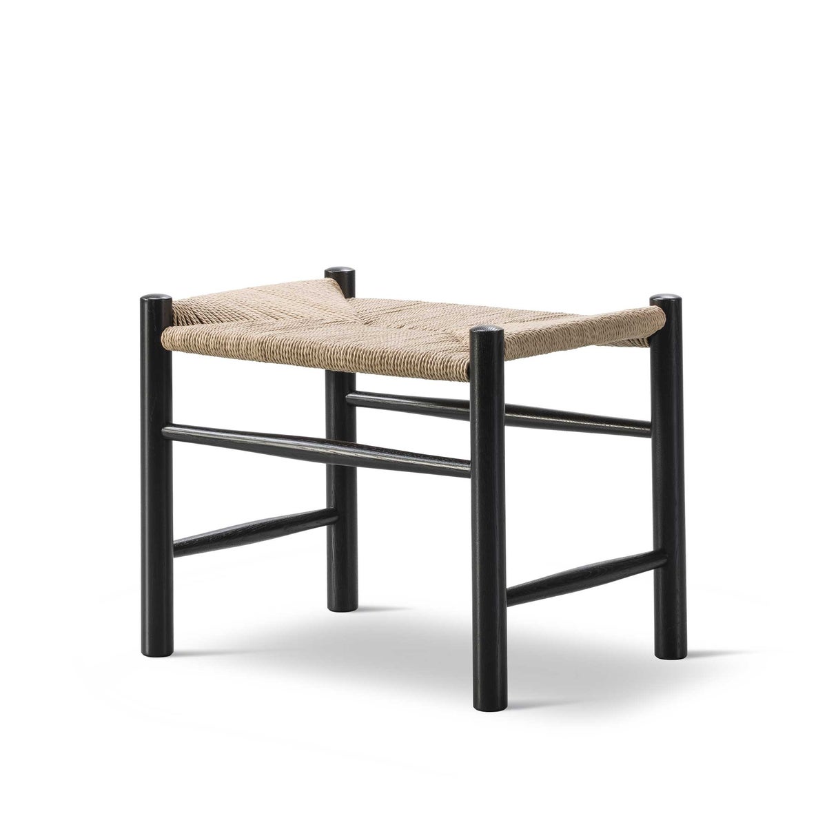 FREDERICIA（フレデリシア） / J16 Stool / Model 16002 / オーク材・ブラックラッカー仕上げ・ナチュラルペーパーコード / スツール