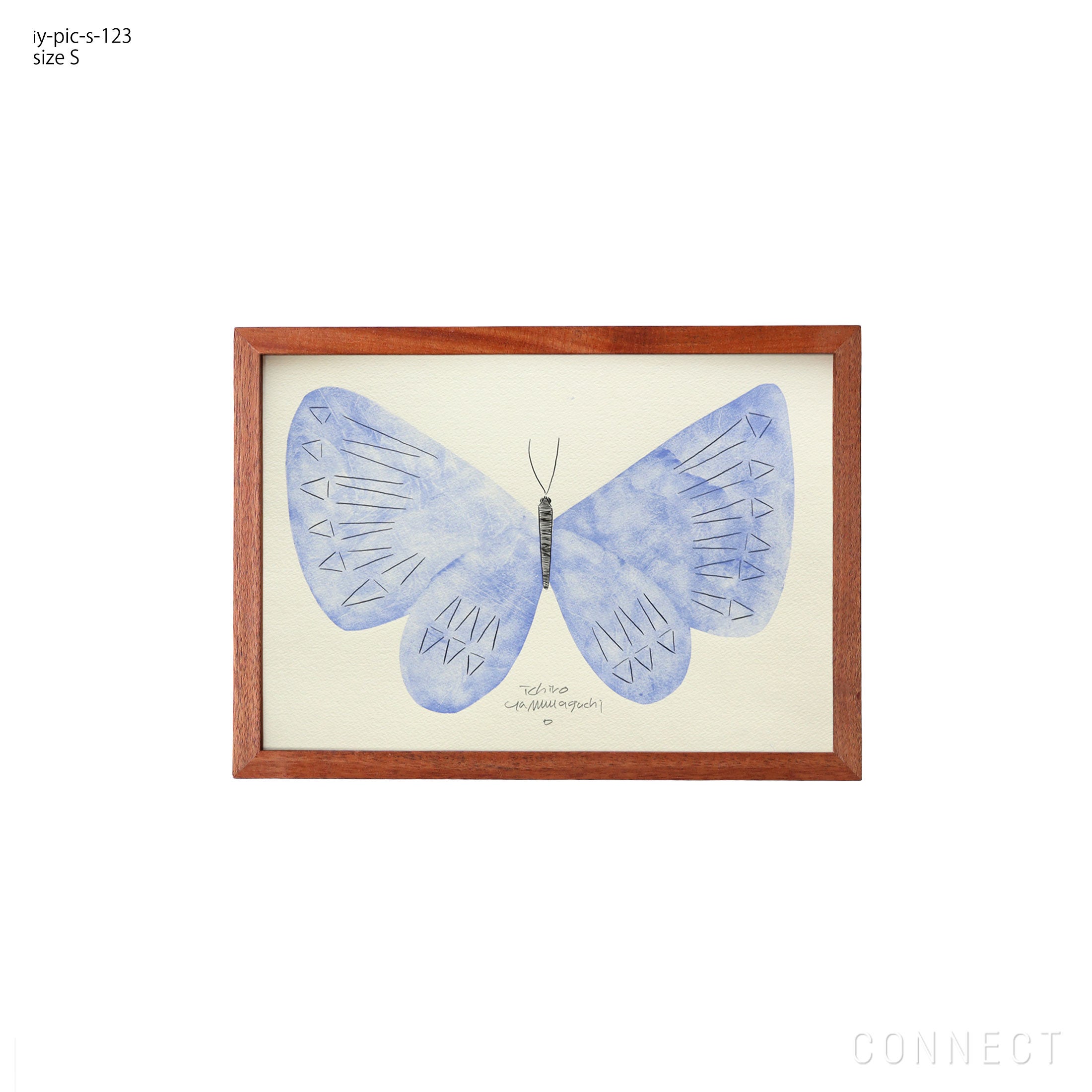 山口一郎 / Sサイズ / 蝶 青 / iy-pic-s-123 | CONNECT